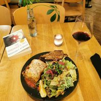 Lasagna at Hello 123 in Montreal