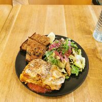 Lasagna at Hello 123 in Montreal