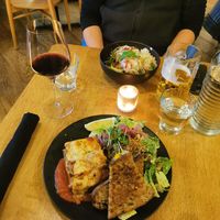 Lasagna at Hello 123 in Montreal