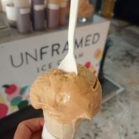 Vegan salted caramel mmmhhh at Unframed Ice Cream in Cape Town