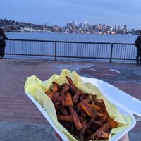 Cheesy Fries at Galaxy Rune in Seattle