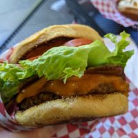 Bacon cheeseburger at Galaxy Rune in Seattle