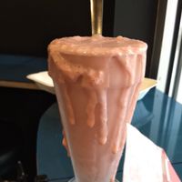 Strawberry milkshake at Galaxy Rune in Seattle