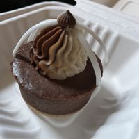 Excellent chocolate cheesecake   at Foodhisattva in Cleveland Heights