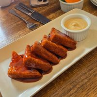 Korean bbq wings at Foodhisattva in Cleveland Heights