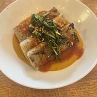 Daikon cakes  at Foodhisattva in Cleveland Heights