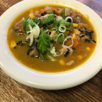 the miso vegetable tofu soup - weekly special at Foodhisattva in Cleveland Heights