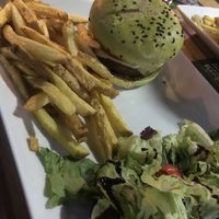 Vegan burger  at Malthouse Beer n Food in Paralimni