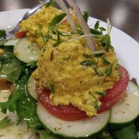 Chick pea sandwich at Grown in Middletown