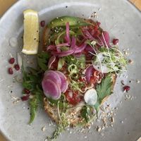 Avo on Toast (ask for vegan option)  at Birchwood Jindabyne in Jindabyne