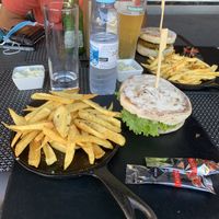 Bean burger  at Hamburgueria da Praia in Costa Da Caparica