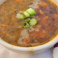 Lentil soup at Gaufres and Goods in St Augustine