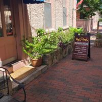 Patio area  at Gaufres and Goods in St Augustine