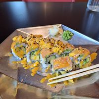 Mango paradise roll at Maple Sushi in Maple Ridge