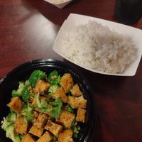 Garlic delight with Tofu at Mekong Kitchen in Hurricane