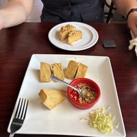 Fried tofu app  at Mekong Kitchen in Hurricane