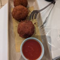 Arancini balls at Da Vinci's in Summer Hill