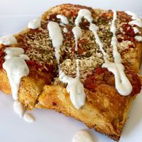 The OG Detroit Style Pizza with Ranch at Nic's on Beverly in Los Angeles