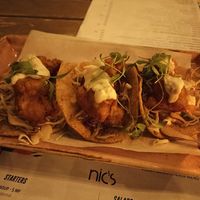 Tacos with cauliflower at Nic's on Beverly in Los Angeles