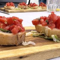 Bruschetta Palmadora  at Pizzeria Alle Scalette in Siena