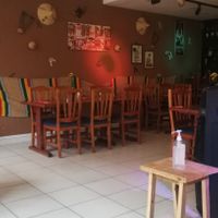 The interior of the restaurant at Muday in Ghent