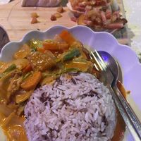 Massaman Curry and Bruschetta  at Basil Bistro in Koh Phi Phi