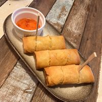 Spring rolls   at Basil Bistro in Koh Phi Phi