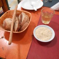 appetizer, hummus, bread at Buenos Aires Verde - Gorriti in Buenos Aires