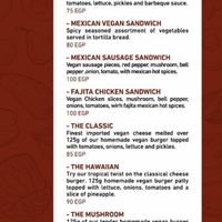 The updated menu. Part 4 #Veganuary at Vegan In Our House in Cairo