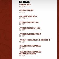 The updated menu. Part 5 #Veganuary at Vegan In Our House in Cairo