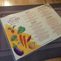 Menu as of December 2025 at Vegan In Our House in Cairo