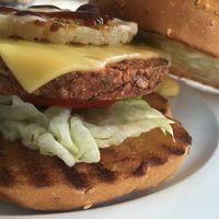 texas burger at Vegan In Our House in Cairo