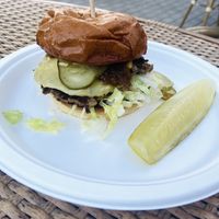 Burger  at Modern Times Beer in Santa Barbara