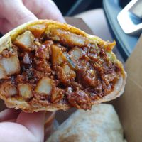 Chorizo Burrito 🌯 amazing flavor at Modern Times Beer in Santa Barbara