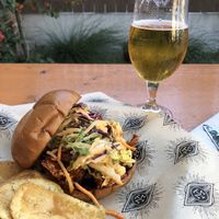 Korean “chicken” sandwich at Modern Times Beer in Santa Barbara