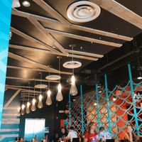 cute ambiance   at Universal Studios - The Cowfish Sushi Burger Bar in Orlando