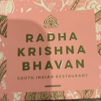 Their business card  at Radha Krishna Bhavan in South West London