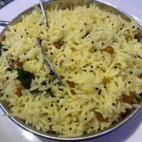 Lemon ricee #Veganuary at Radha Krishna Bhavan in South West London