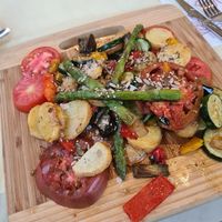 Grilled veggies at La Costa del Adobe in El Burgo Ranero