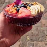 Açai bowl at Scoops in Santa Catalina Island