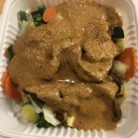 Pra Ram (mixed veggies with peanut sauce)  at Sabai Sabai Thai Kitchen in Oceanside