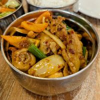 Vegan chicken cashew nut stir fry at Thaikhun in Bath