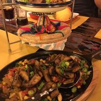 veganized portobello fajitas at Desperado in Basel