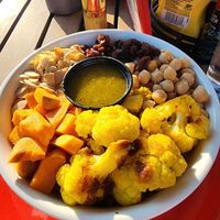 Mediterranean Cauliflower bowl at OMG Burgers & Brew in Long Valley