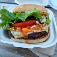 Buffalo Meta Burger at Kind Food in North Kansas City