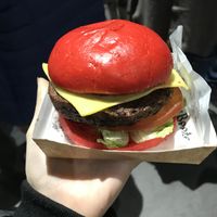 Fully loaded cheeseburger  at Dirty Beets in North West London