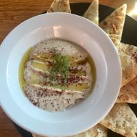 Cauliflower hummus  at Wye Hill in Raleigh