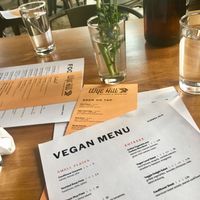 Menu  at Wye Hill in Raleigh