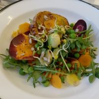 Pasta with homemade pesto. at Diekochdame in Vienna