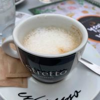 Coffee with soy milk at O.DA in Sibenik